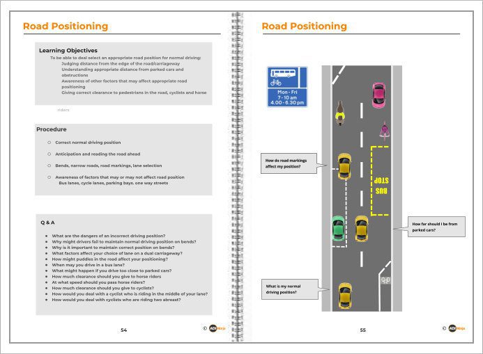 road position lesson plan