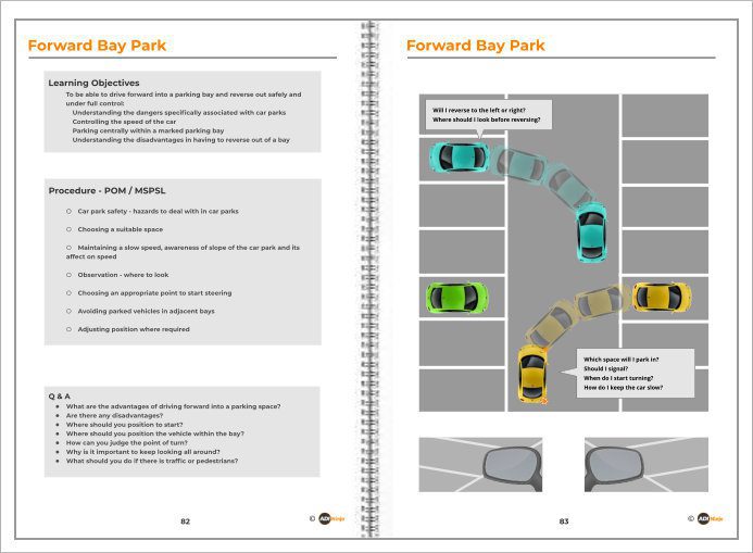 parking driving lesson plan