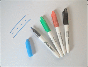 whiteboard 4 pens